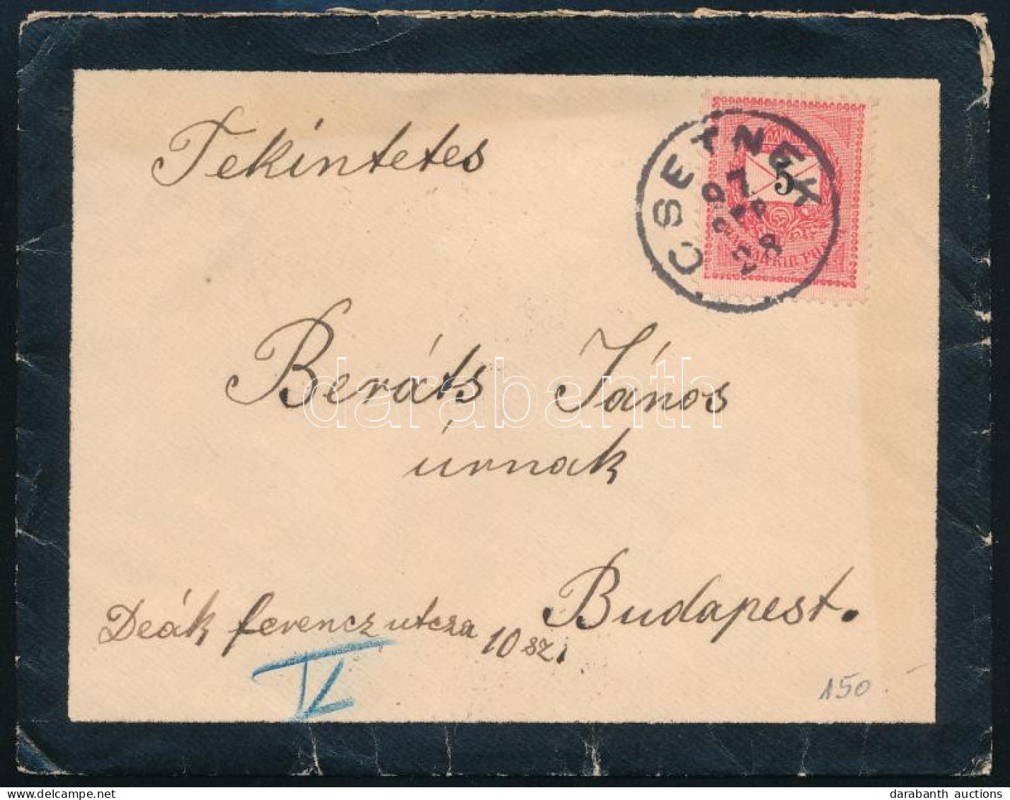 1897 5kr Levélen "CSETNEK" - Autres & Non Classés