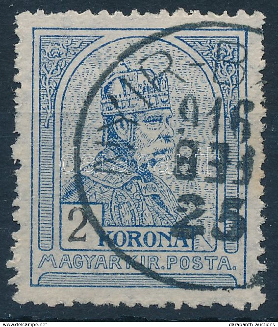 O 1913 Turul 2K "NYÍR-B(ÁTOR)" A Bélyegzésben Fordított "FEB." Hónapjelzés - Autres & Non Classés