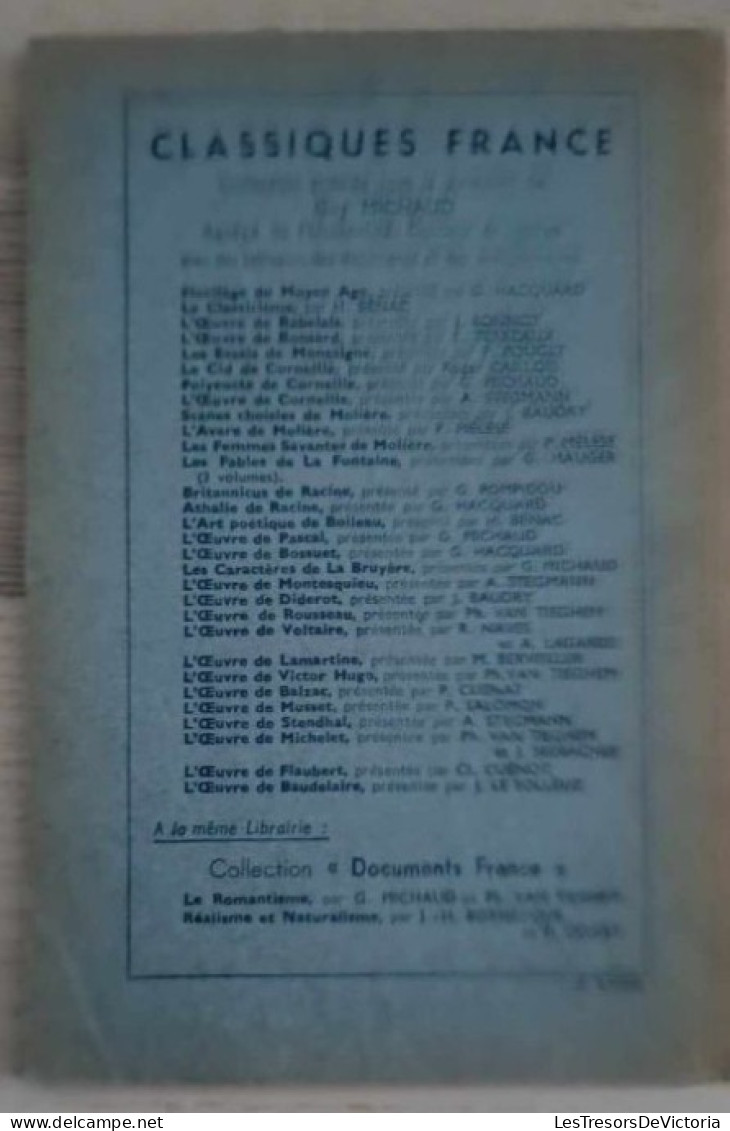 Livre Français - Poésie - L'art Poétique De Boileau - Classique France - Librairie Hachette - Dim:12/18cm - Auteurs Français
