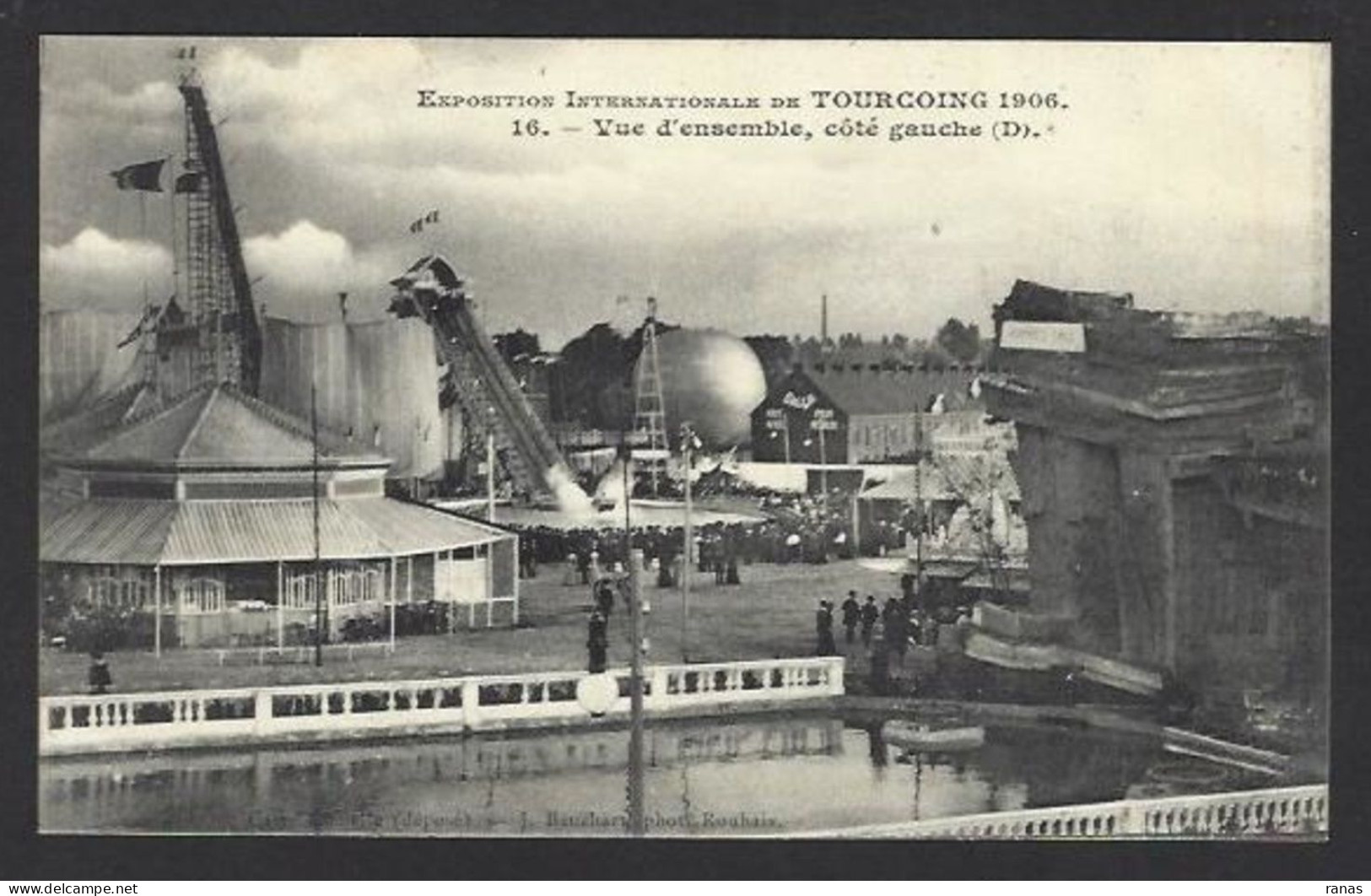 CPA Nord 59 Tourcoing Fête Foraine Ballon Rond Montgolfière Non Circulé - Tourcoing