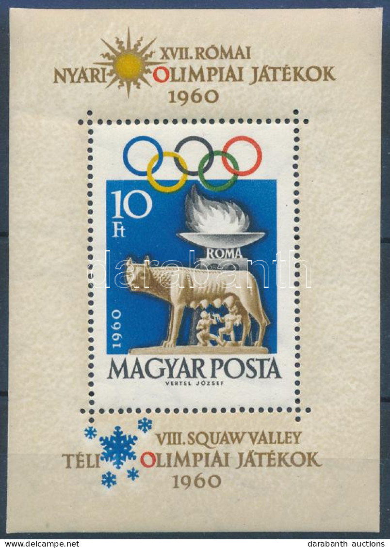 ** 1960 Olimpia (I.) - Róma Téli Olimpia (I.) - Squaw Valley Blokk (6.000) - Other & Unclassified