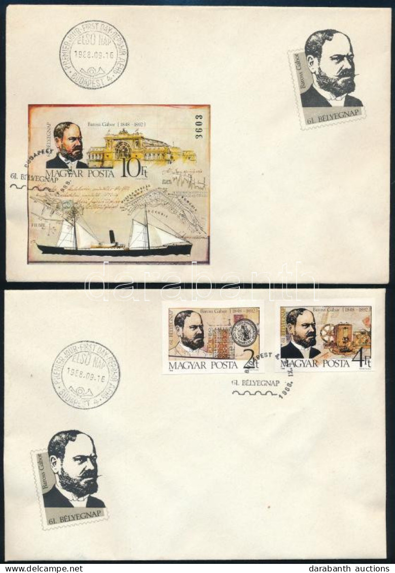 1988 Bélyegnap Vágott Sor és Vágott Blokk 2 Db FDC-n - Otros & Sin Clasificación