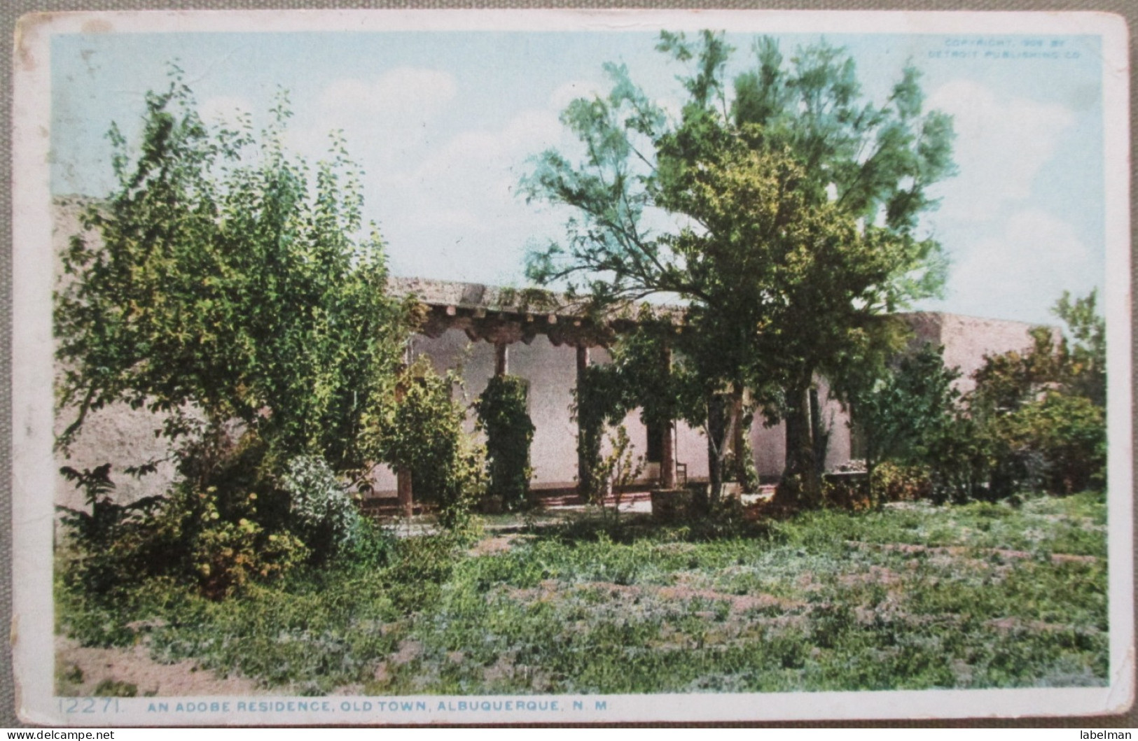 USA FAR WEST NEW MEXICO ALBUQUERQUE ADOBE HOUSE KARTE CARD POSTCARD CARTE POSTALE POSTKARTE CARTOLINA ANSICHTSKARTE - Long Beach