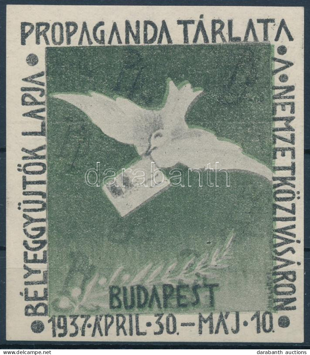** 1937/3a Bélyeggyűjtők Lapja Propaganda Tárlata Emlékív Blokk (6.500) - Other & Unclassified