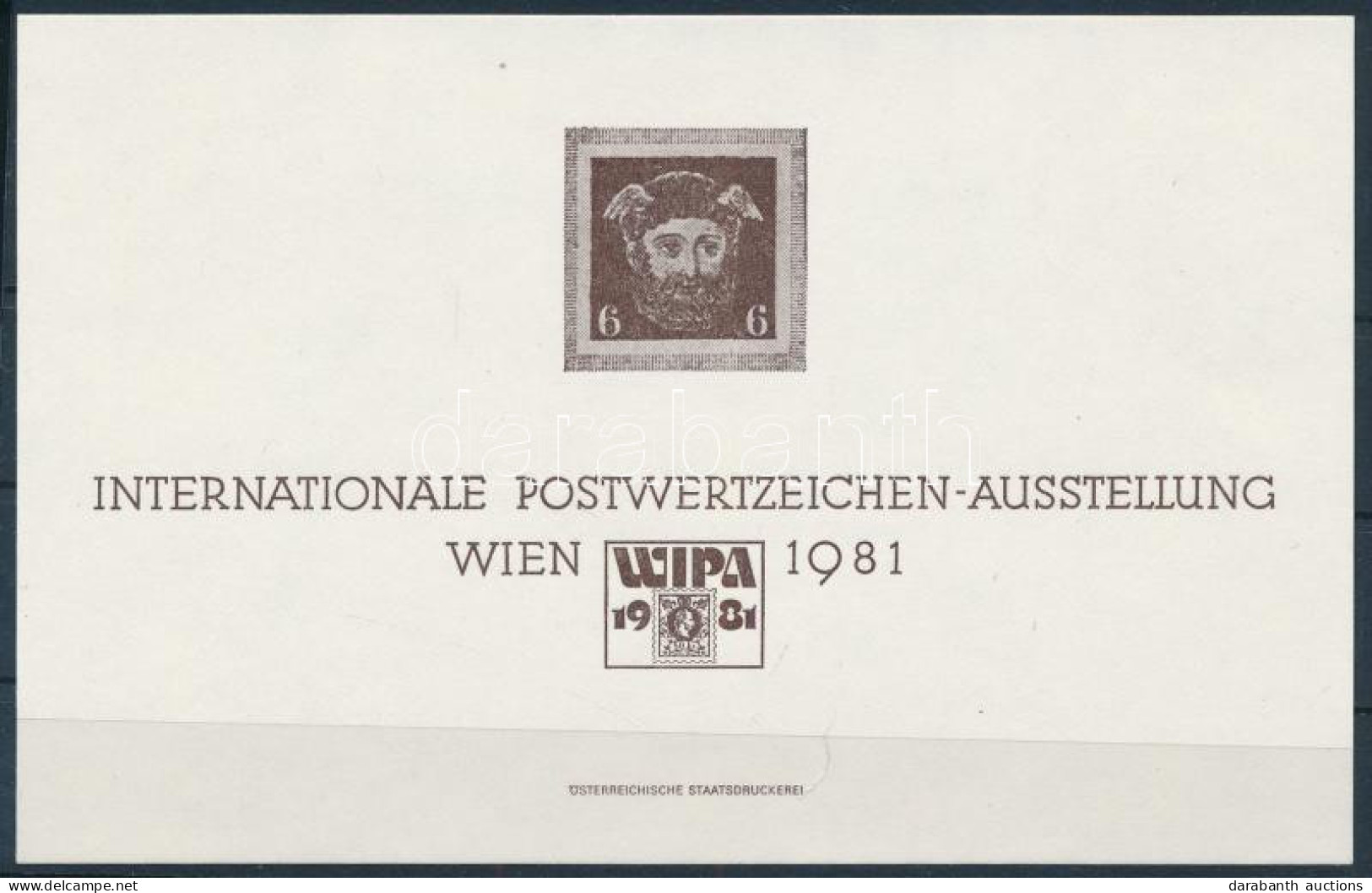 ** 1981 WIPA Merkur Emlékív Az 1851-es Hírlapbélyeg Esszével - Otros & Sin Clasificación