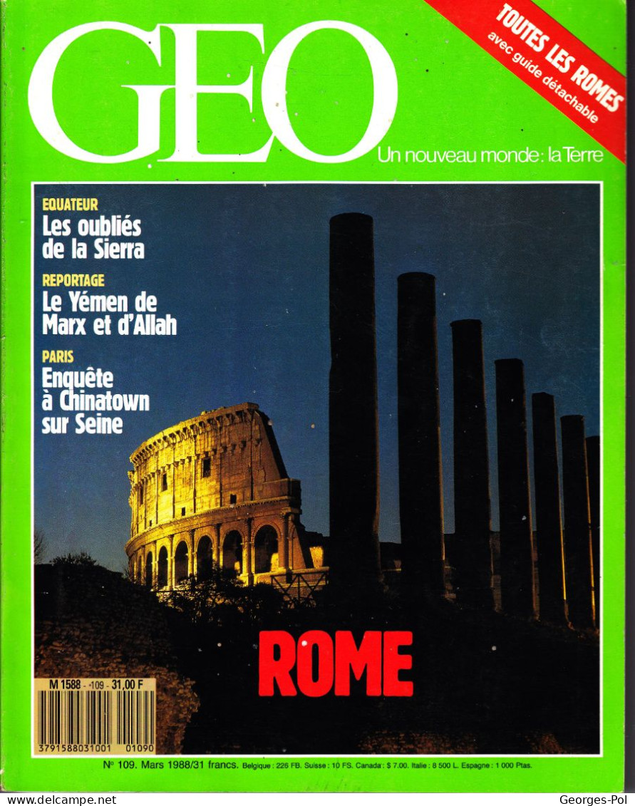 REVUE GEO N°109 - Tourismus Und Gegenden