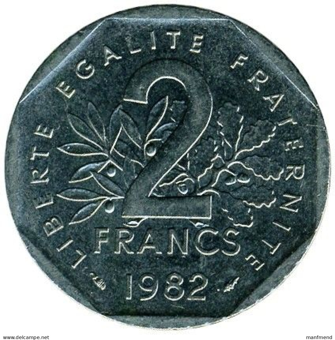 France - 1982 - KM 942.1 - 2 Francs - Unc - 2 Francs