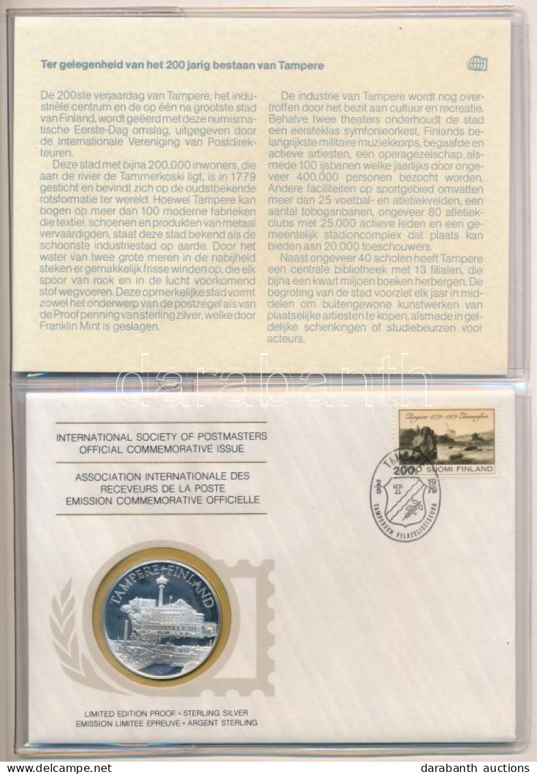 1979. "Postamesterek Nemzetközi Szövetsége Hivatalos Emlékérem Kiadása 1979 - Finnország" Ag Emlékérem érmés Borítékban, - Unclassified