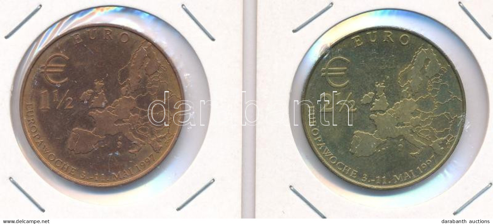 Németország 1997. 1 1/2E "Európa Hét, Berlin" + 2 1/2E "Európa Hét, Berlin" T:AU Germany 1997. 1 1/2 Euro "Europawoche ( - Sin Clasificación