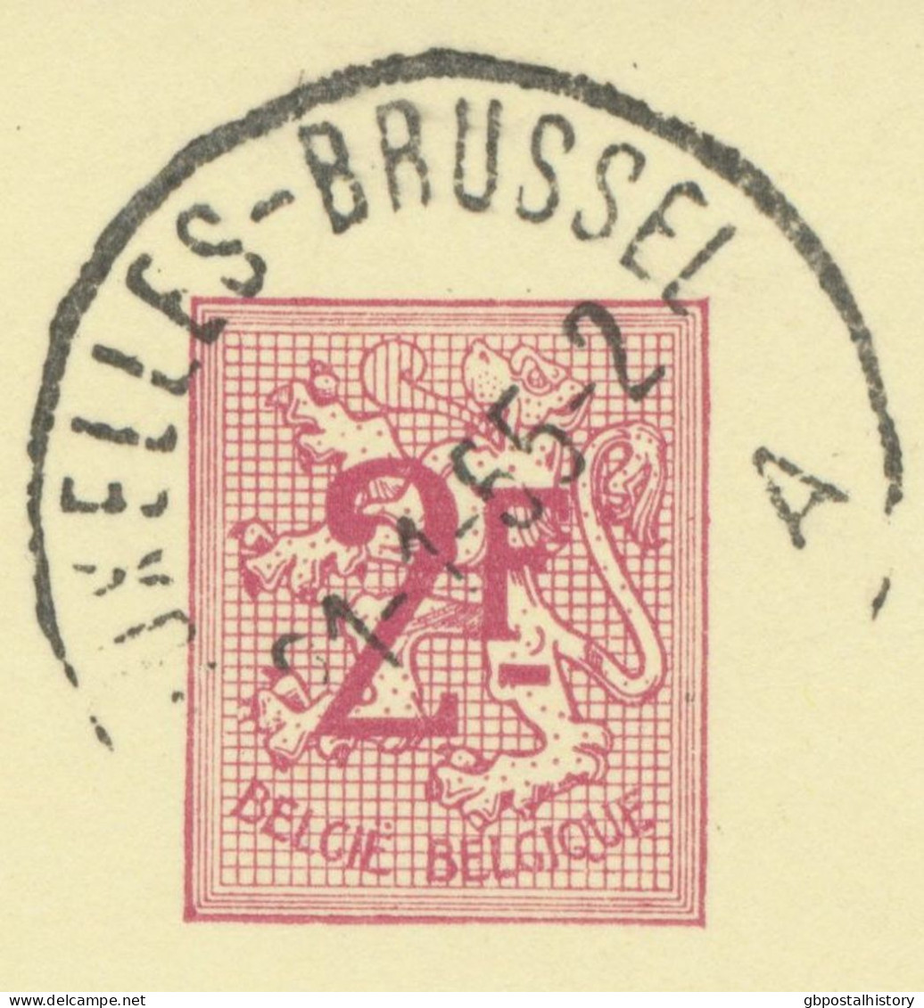 BELGIUM VILLAGE POSTMARKS  BRUXELLES-BRUSSEL A SC , Also Machine Postmark 1965 (Postal Stationery 2 F, PUBLIBEL 1981) - Vlagstempels