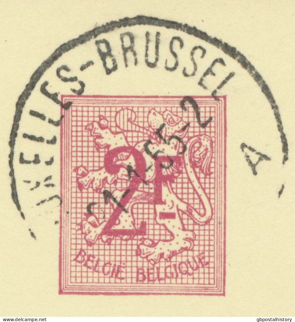 BELGIUM VILLAGE POSTMARKS  BRUXELLES-BRUSSEL A SC , Also Machine Postmark 1965 (Postal Stationery 2 F, PUBLIBEL 1981) - Flammes