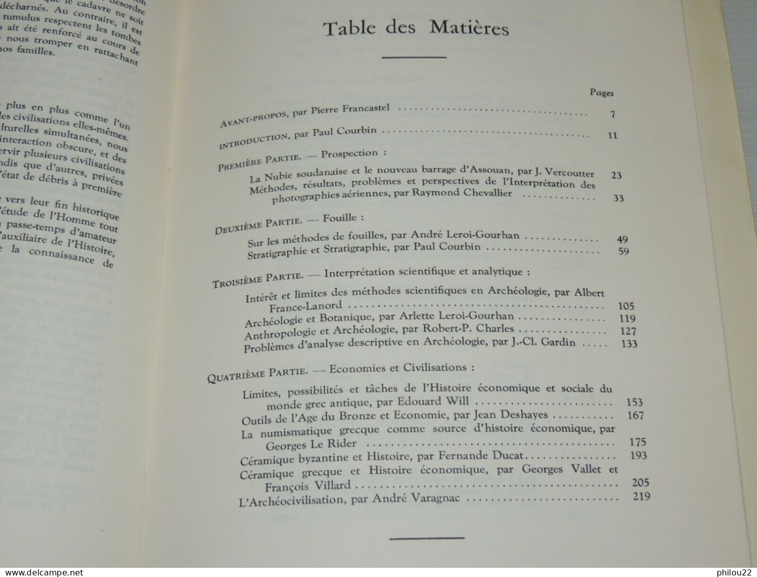 COURBIN (Paul) Et Collectif / Etudes Archéologiques. Recueil De Travaux. 1963 - Archéologie