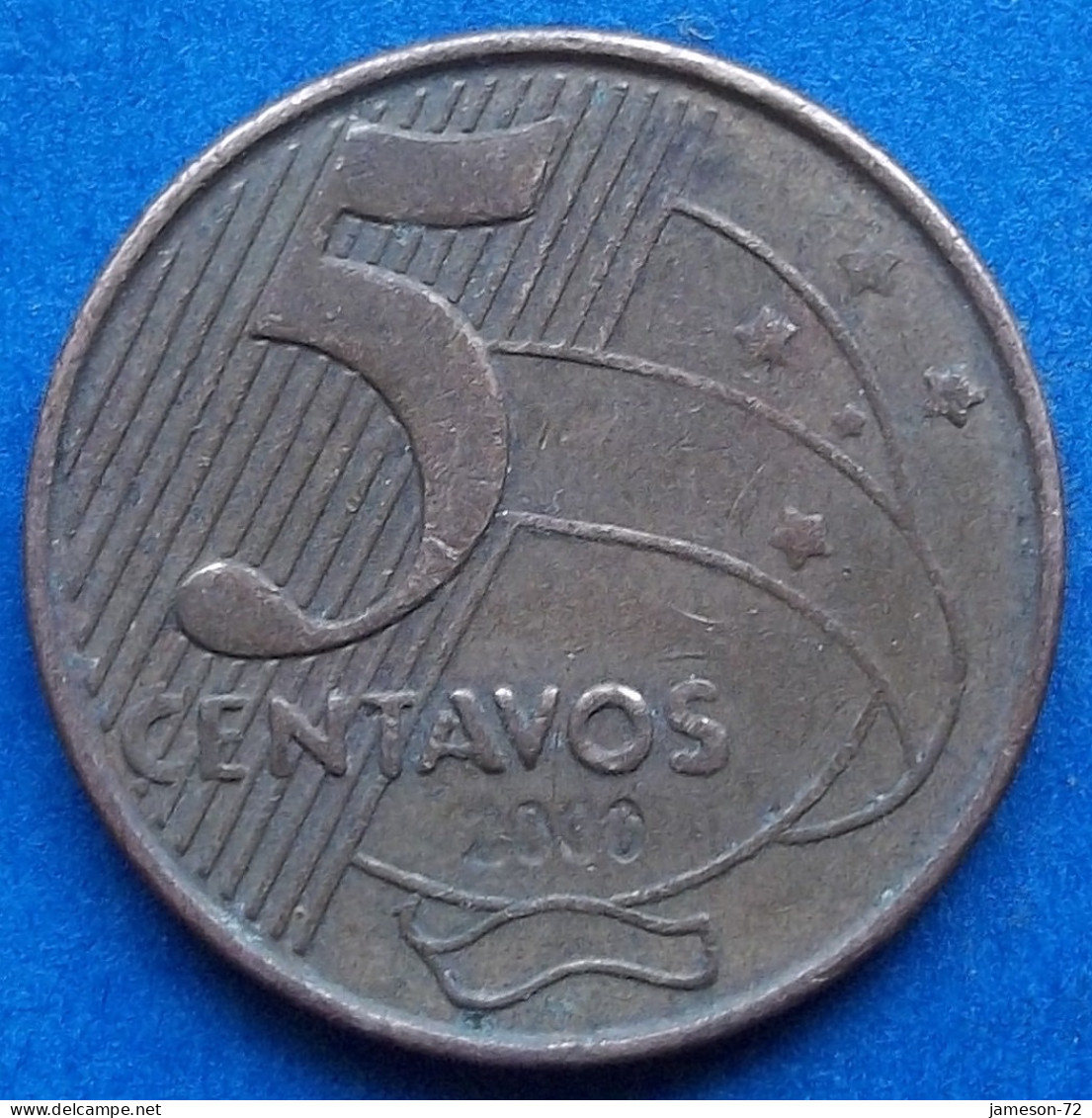 BRAZIL - 5 Centavos 2000 "Tiradentes" KM# 648 Monetary Reform (1994) - Edelweiss Coins - Brazil