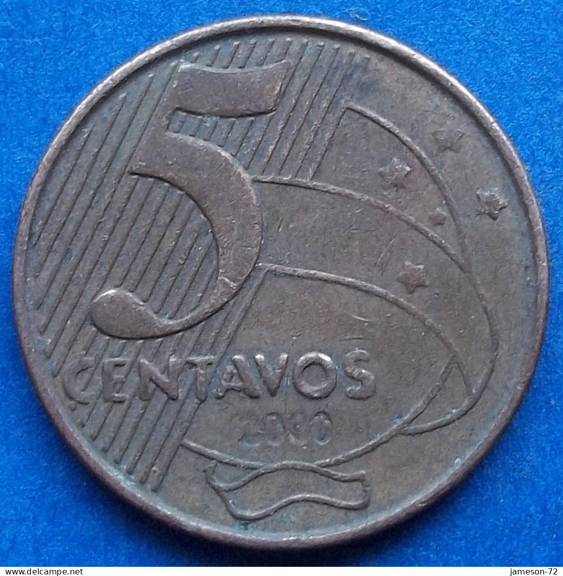 BRAZIL - 5 Centavos 2000 "Tiradentes" KM# 648 Monetary Reform (1994) - Edelweiss Coins - Brésil