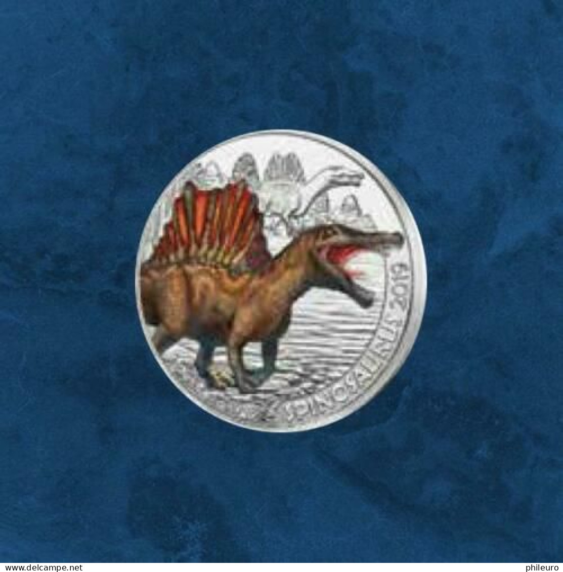 Autriche 2019 : 3€ 'Dinosaure' (''Spinosaurus'') Colorisée - Disponible En France - Austria