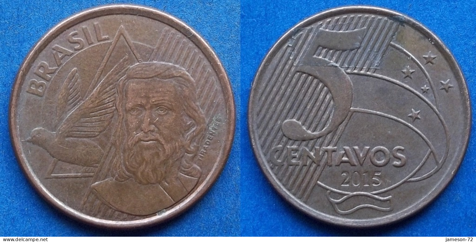 BRAZIL - 5 Centavos 2015 "Tiradentes" KM# 648 Monetary Reform (1994) - Edelweiss Coins - Brazil