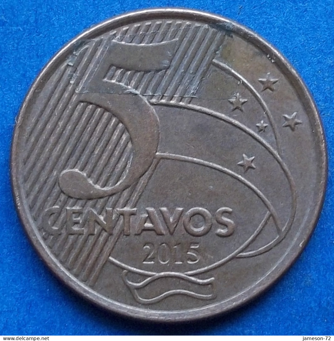 BRAZIL - 5 Centavos 2015 "Tiradentes" KM# 648 Monetary Reform (1994) - Edelweiss Coins - Brasilien