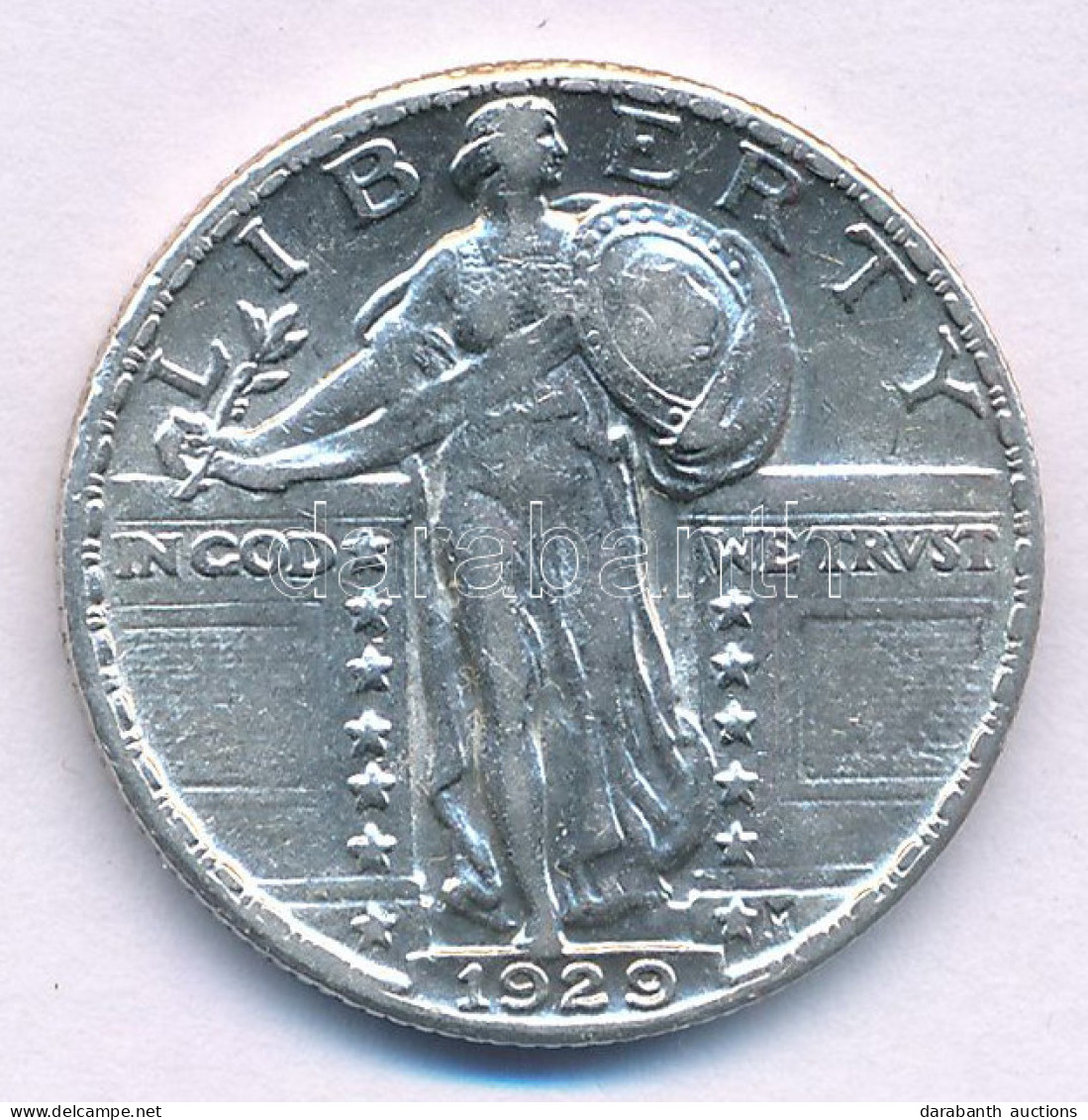 Amerikai Egyesült Államok 1929. 25c Ag "Álló Szabadság Negyeddolláros" T:XF,VF Kis Patina USA 1929 25 Cents Ag "Standing - Non Classificati