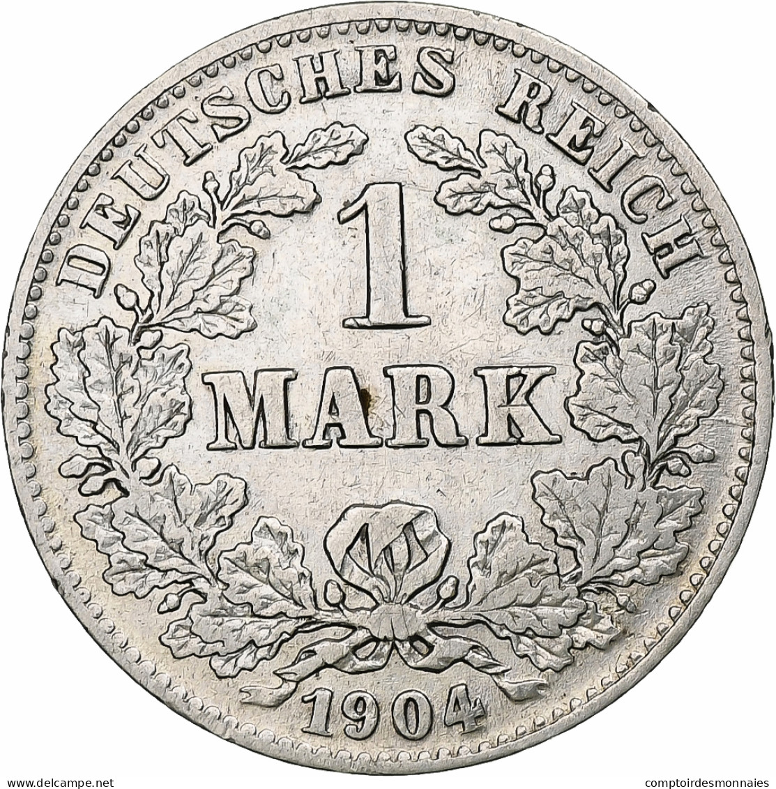 Empire Allemand, Wilhelm II, Mark, 1904, Hambourg, Argent, TTB, KM:14 - 1 Mark