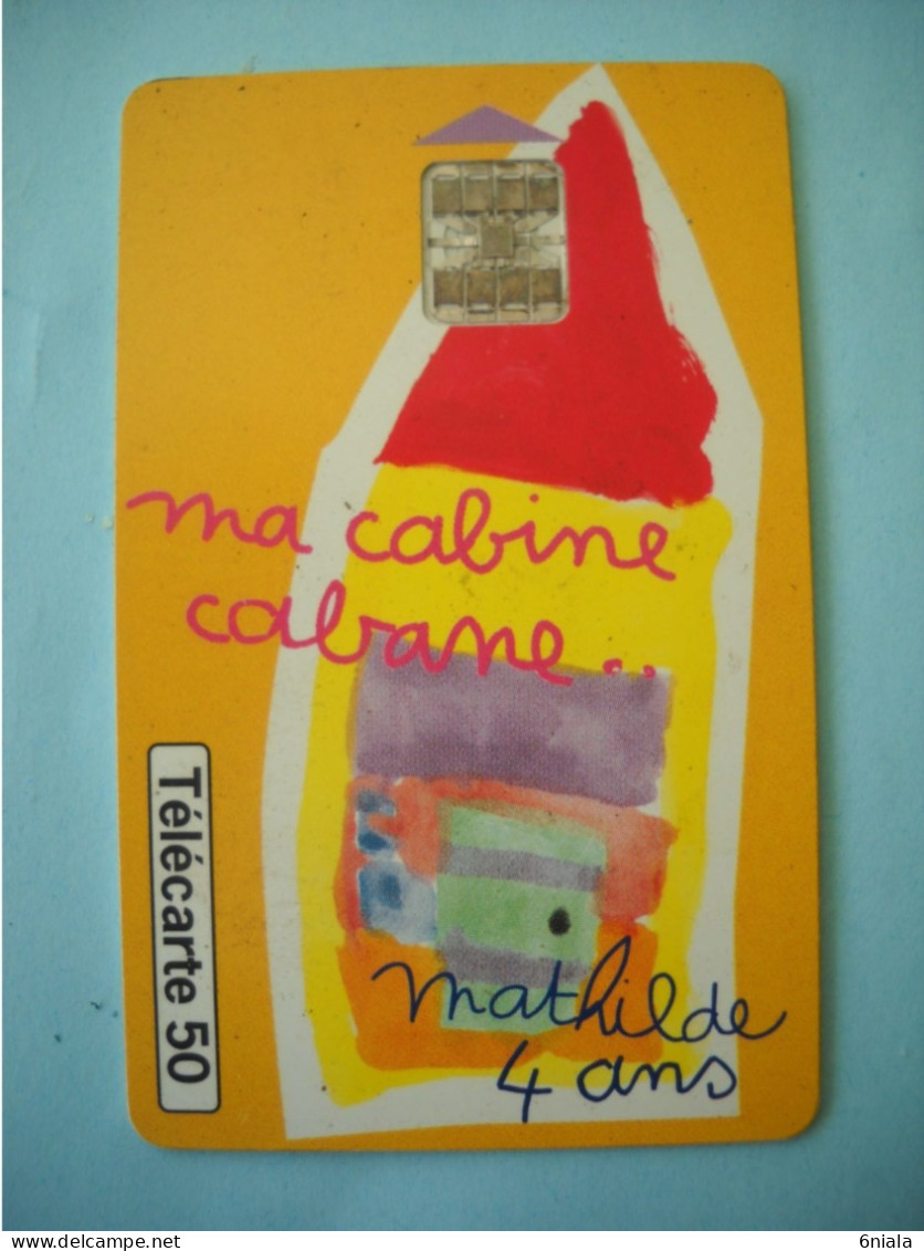 7654 CABINE TELEPHONIQUE CABANE N° 3 Mathilde  4 Ans  Télécarte Collection  ( 2 Scans)  Carte Téléphonique - 1999