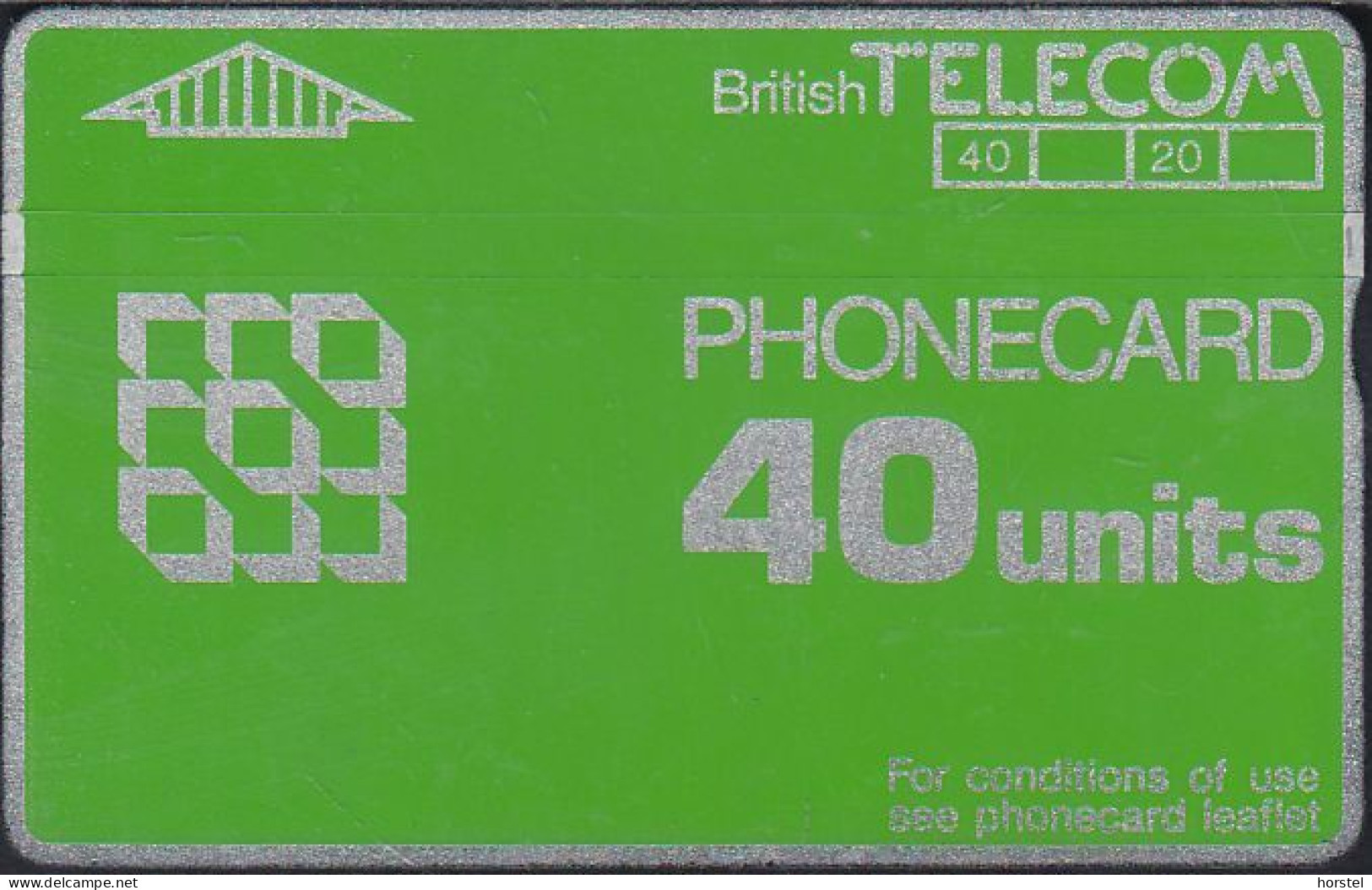 UK - British Telecom L&G  BTD015 - 3rd Issue Phonecard Definitive - 40 Units - 043E - BT Emissions Définitives