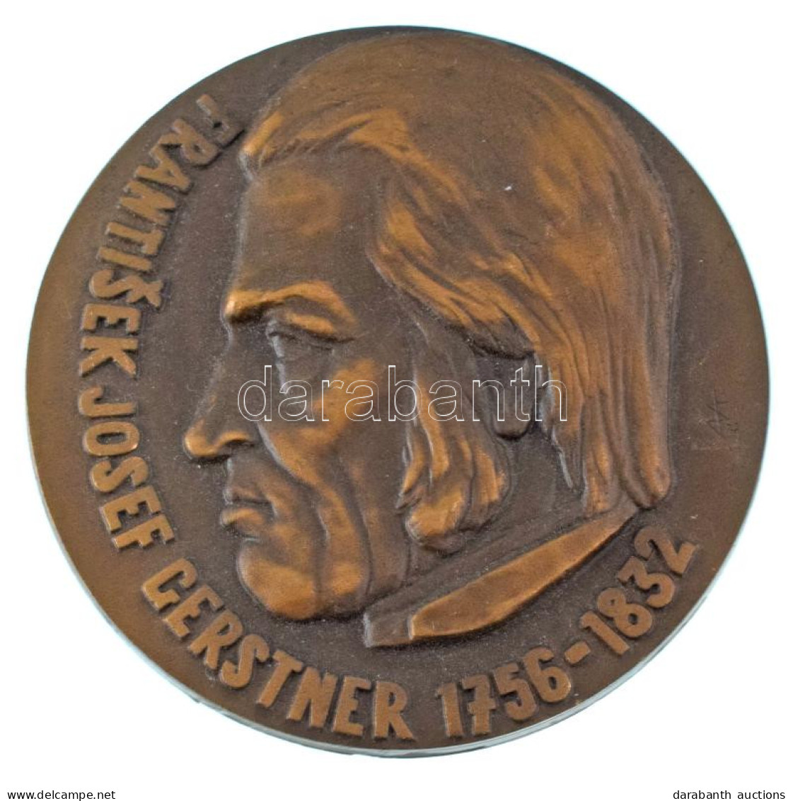 Csehszlovákia 1978. "František Josef Gerstner / 150 éves A Lóvasút České Budějovice és Linz Között 1828-1978" Bronz Emlé - Ohne Zuordnung