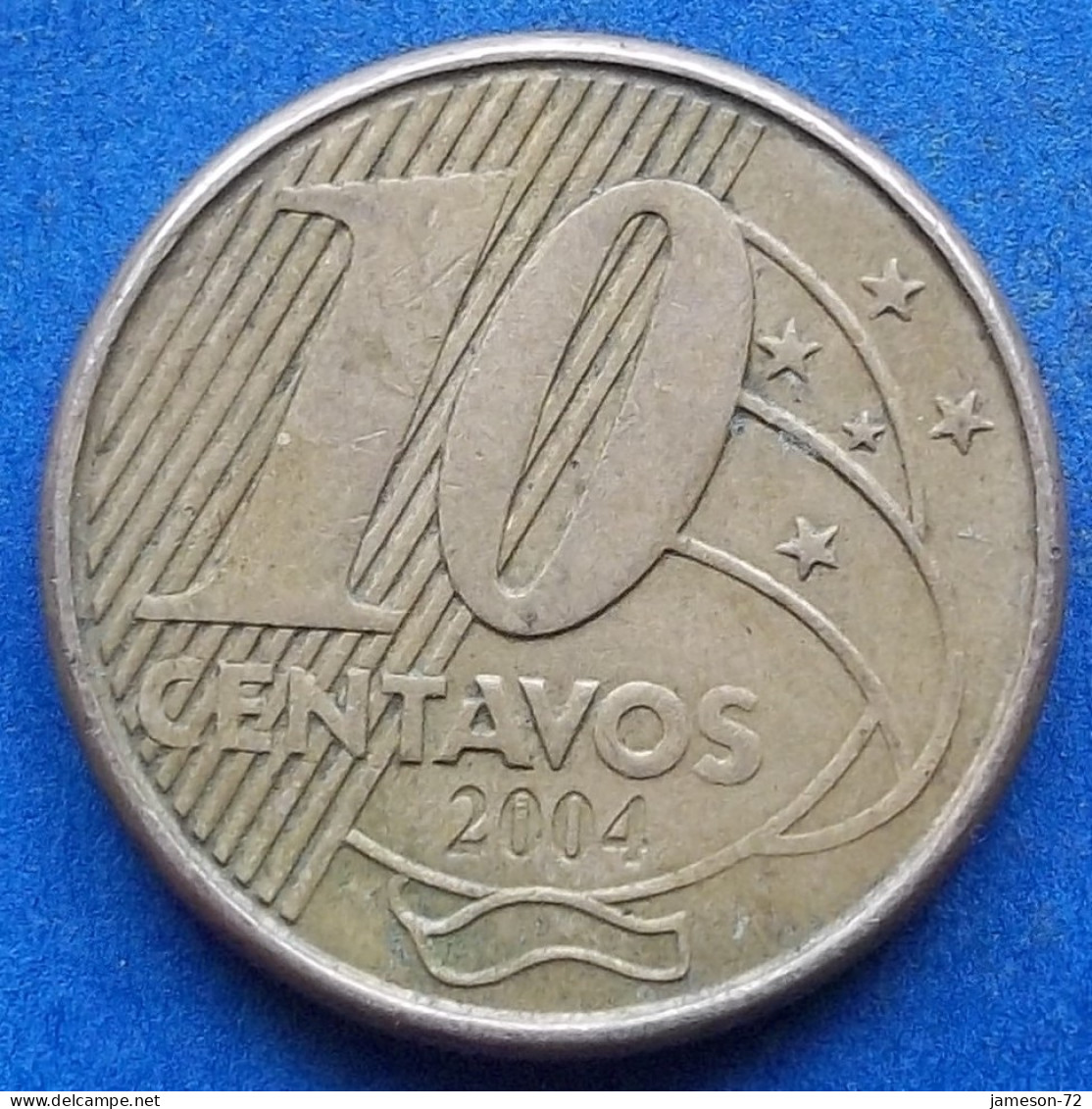 BRAZIL - 10 Centavos 2004 "Pedro I" KM# 649.2 Monetary Reform (1994) - Edelweiss Coins - Brésil