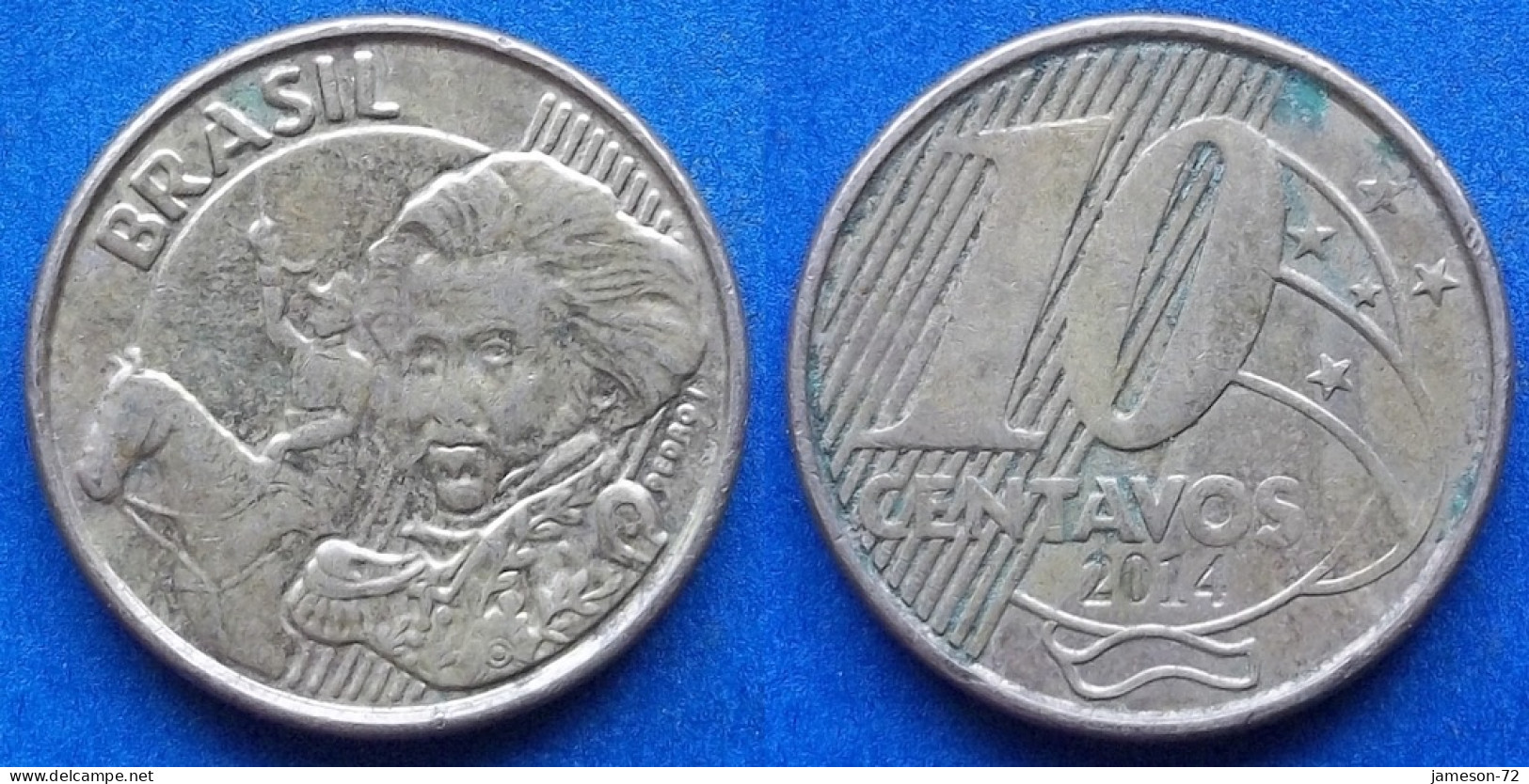 BRAZIL - 10 Centavos 2014 "Pedro I" KM# 649.2 Monetary Reform (1994) - Edelweiss Coins - Brésil