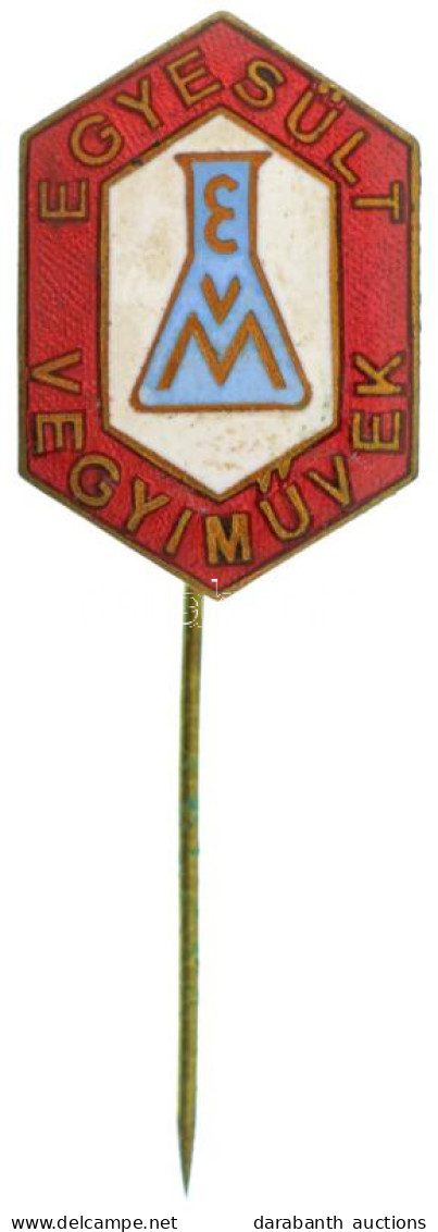 ~1960-1970. "Egyesült Vegyiművek" Zománcozott Bronz Jelvény (26x18mm) TAU - Sin Clasificación