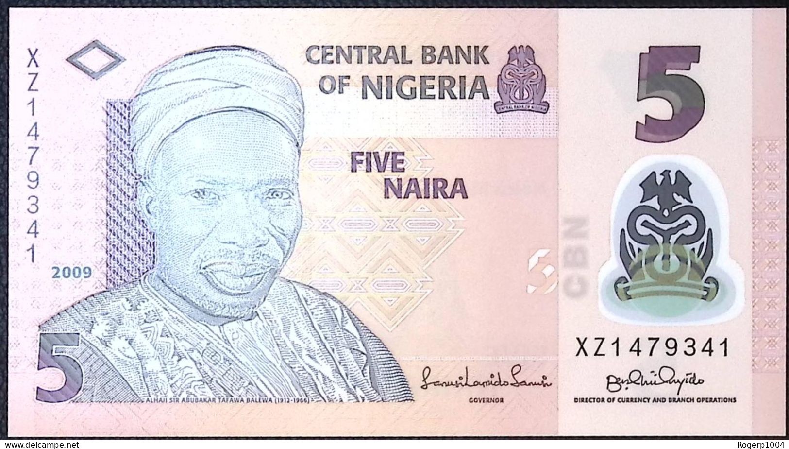 NIGERIA * POLYMER * 5 Naira * 2009 * Etat/Grade NEUF/UNC * - Nigeria