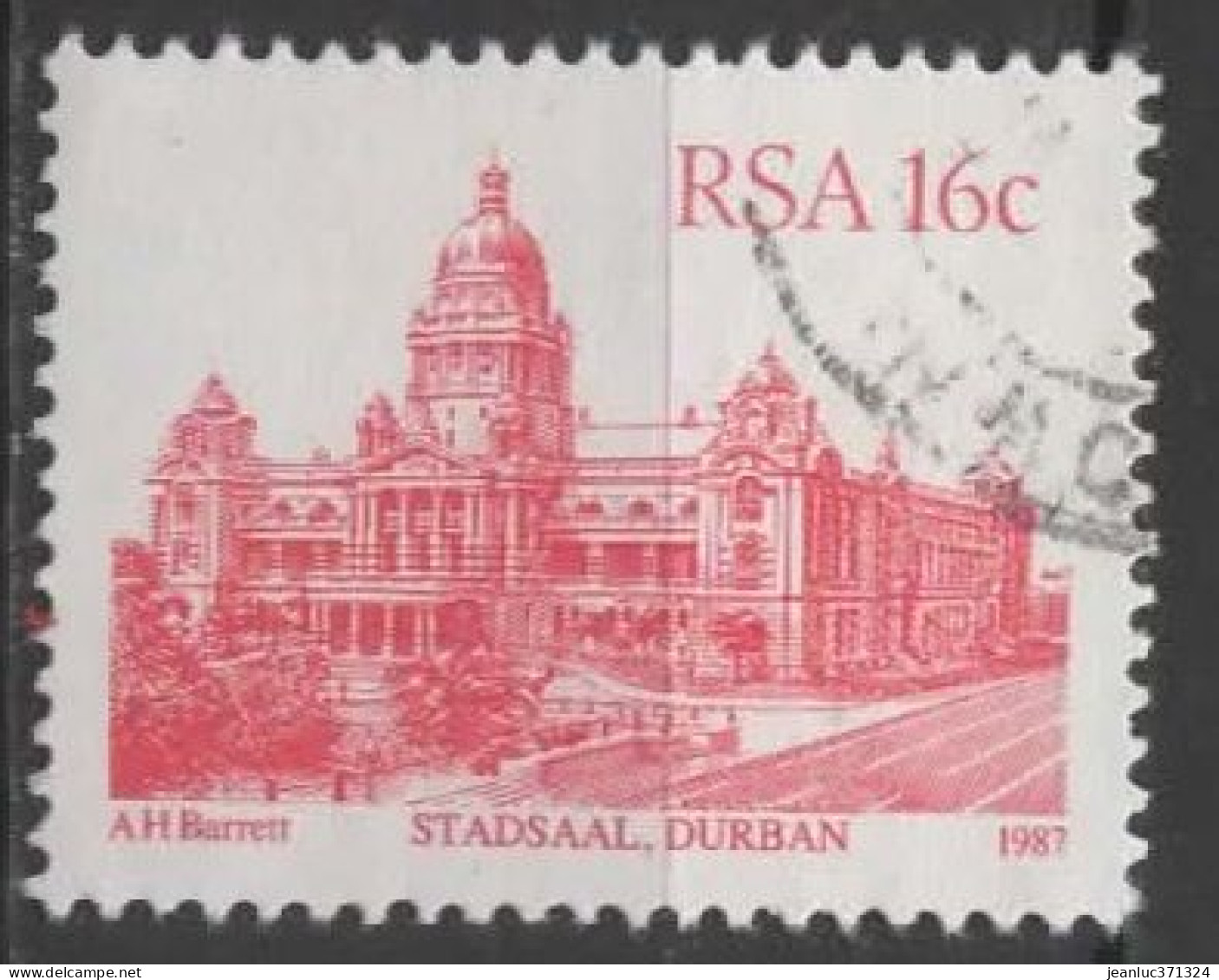 AFRIQUE DU SUD N° 622 Y&T O 1987 Stadsaal Durban - Gebruikt