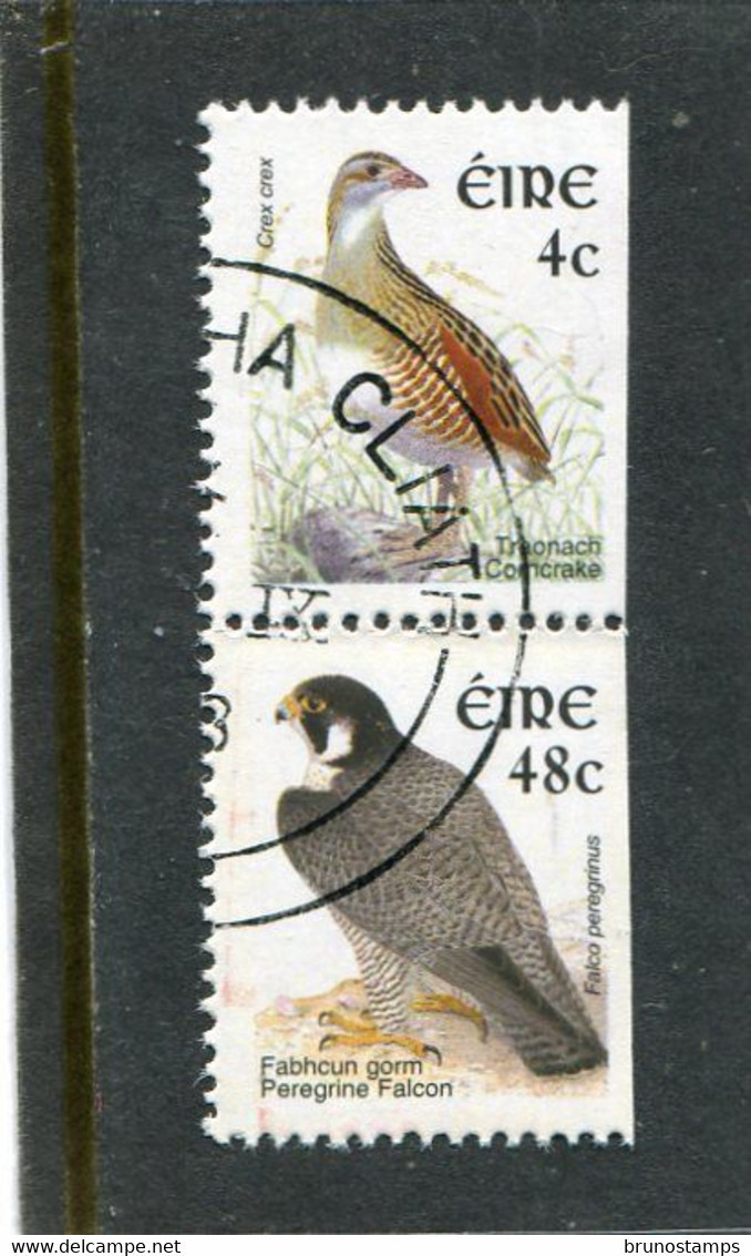IRELAND/EIRE - 2003  4c+48c  BIRDS  SMALLER SIZE PAIR  EX BOOKLET  FINE USED - Used Stamps