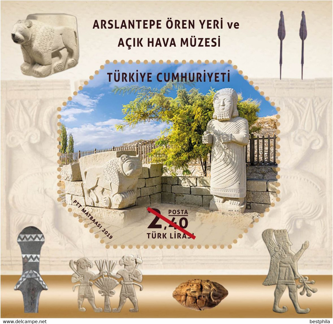 Turkey, Türkei - 2019 - Arslantepe Archeological Site, Archaeology, Museum - 1.Mini S/Sheet, Block ** MNH - Unused Stamps