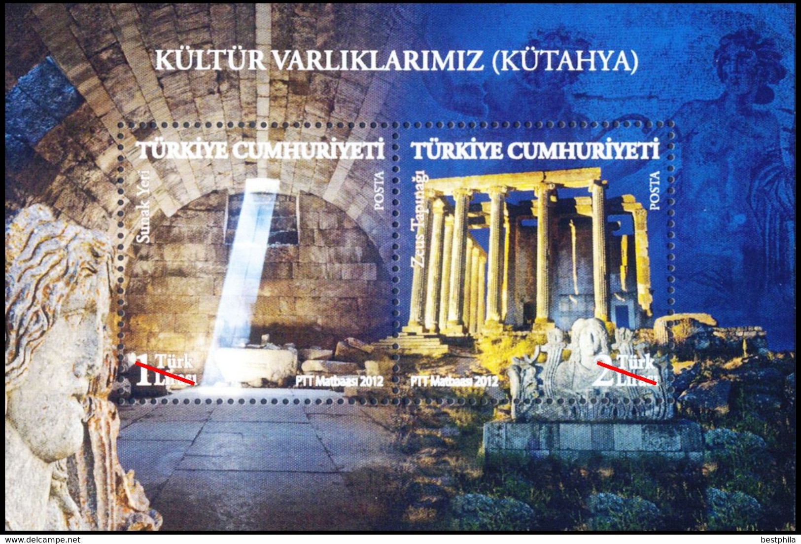 Turkey, Türkei - 2012 - KUTAHYA Our Cultural Heritage - 1.Mini S/Sheet ** MNH - Nuevos