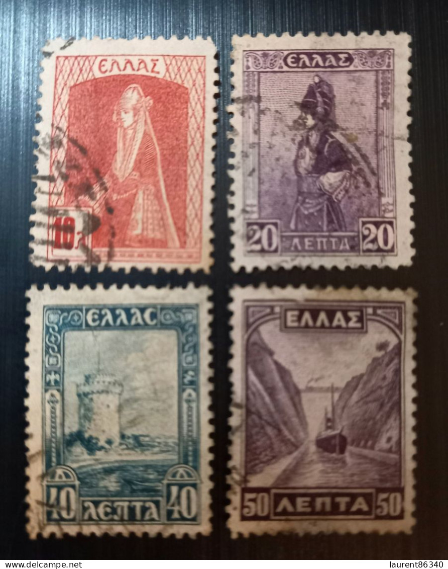 Grèce 1927 New Daily Stamps – Perforation: 12½ X 13½ Lot 1 - Oblitérés