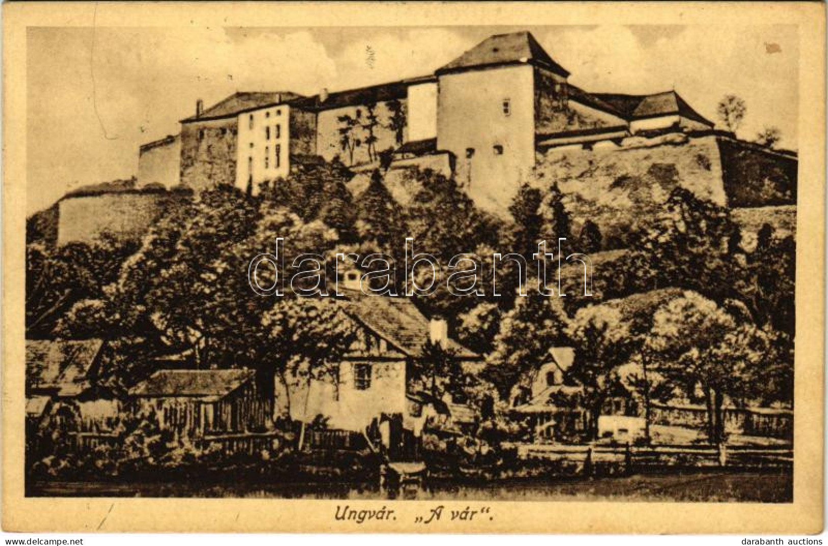 T2/T3 1916 Ungvár, Uzshorod, Uzhhorod, Uzhorod; Vár. Reissmann Tőzsde Kiadása / Castle - Ohne Zuordnung