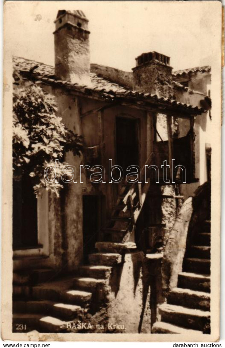 T2/T3 1929 Baska, Bescanuova (Krk, Veglia); Foto Puric (fl) - Non Classés