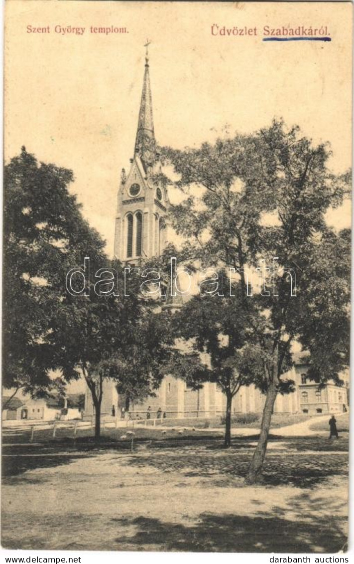 * T3 1908 Szabadka, Subotica; Szent György Templom. Heumann Mór Kiadása / Church (Rb) - Non Classificati