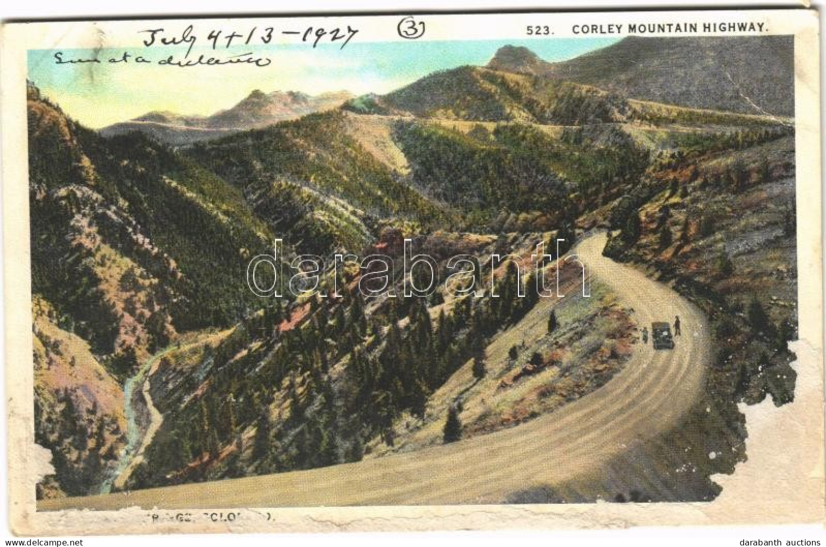 * T3 Colorado Springs (Colorado), Corley Mountain Highway, Automobile (wet Damage) - Unclassified