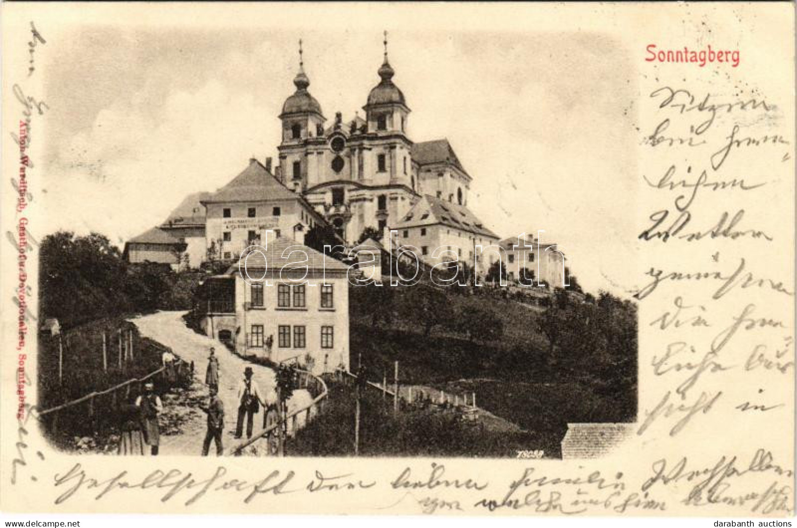 T2 1900 Sonntagberg, Gasthof, Basilika / Basilica Church, Restaurant - Ohne Zuordnung