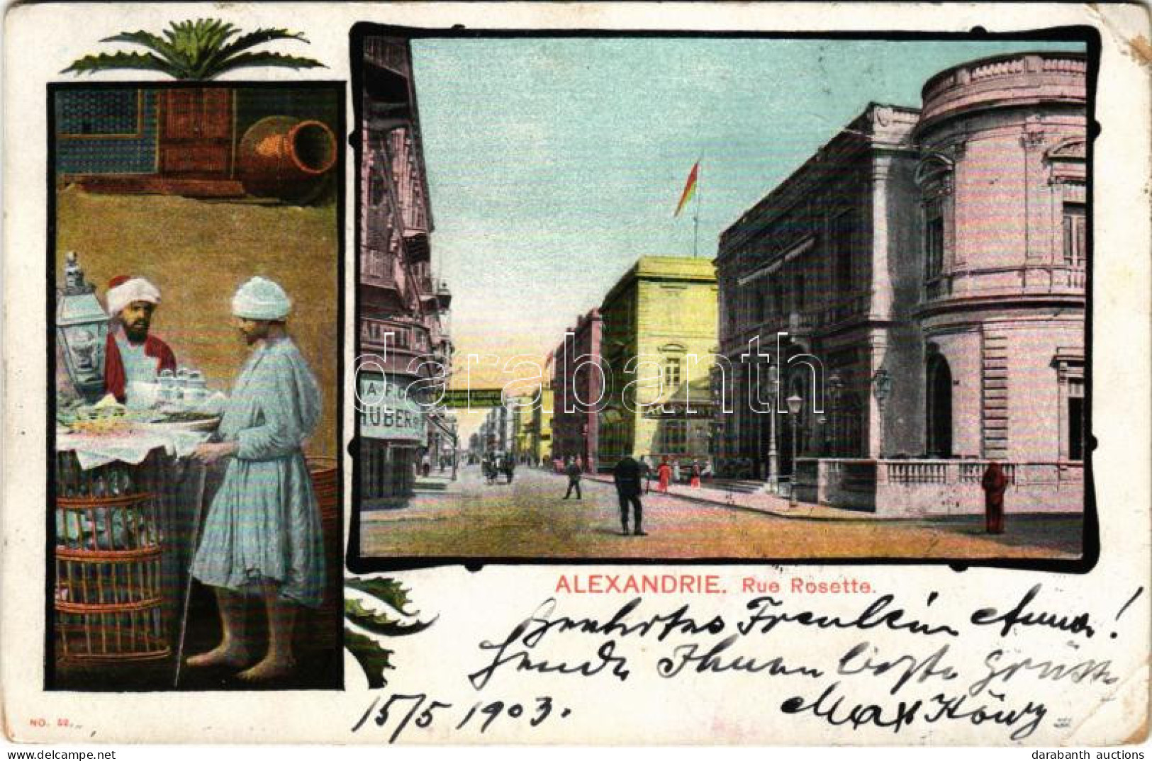 T3 1903 Alexandria, Alexandrie; Rue Rosette / Street View, Folklore (EB) - Ohne Zuordnung