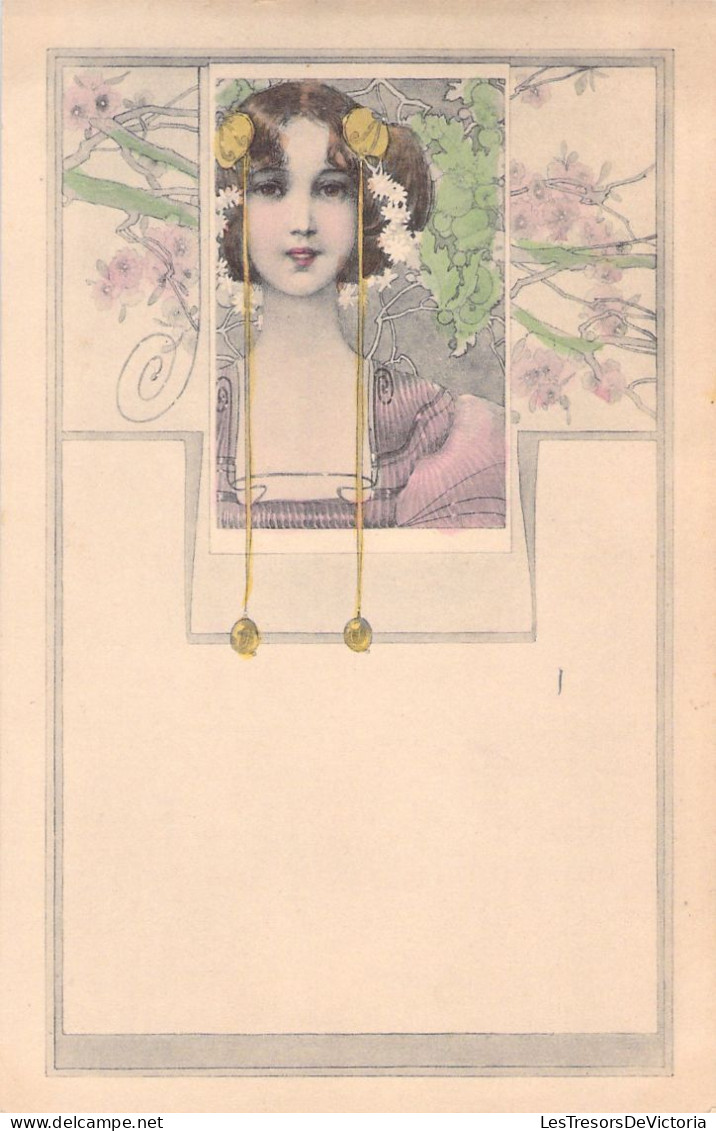 Illustrateur - Femme - Style Japonnais - Art Nouveau - M M Vienne - Carte Postale Ancienne - Ohne Zuordnung