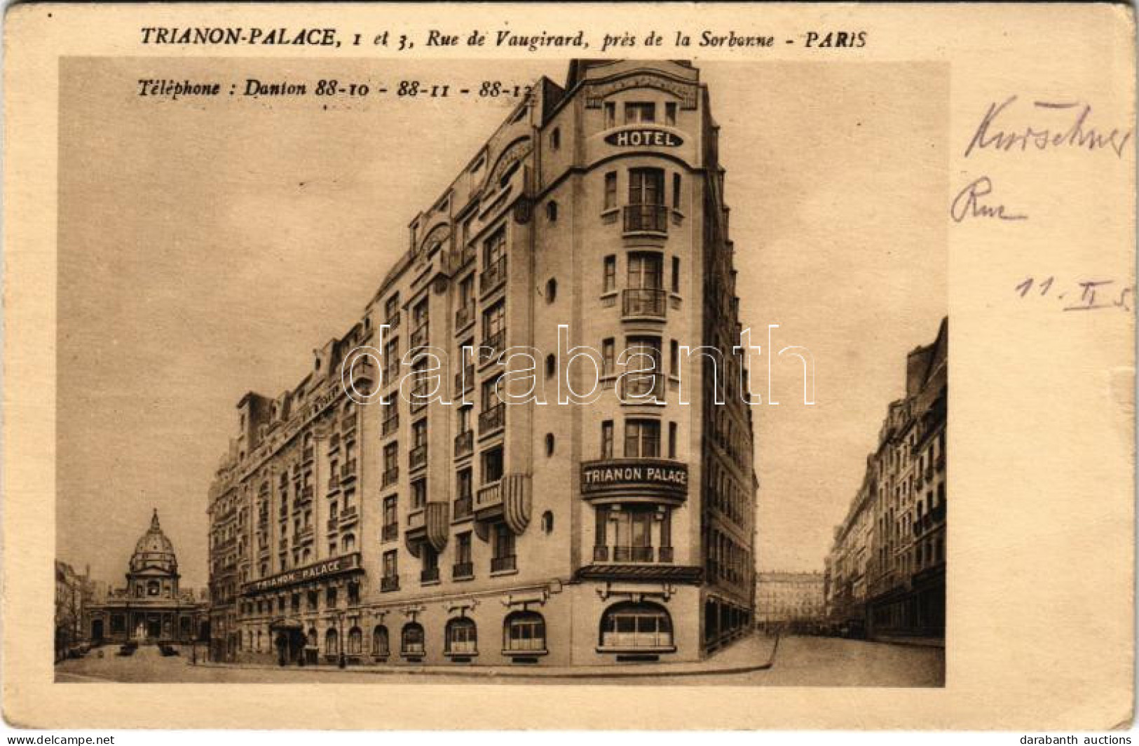 * T2/T3 Paris, Trianon Palace, Rue De Vaugirard, Prés De La Sorbone / Hotel (EK) - Unclassified