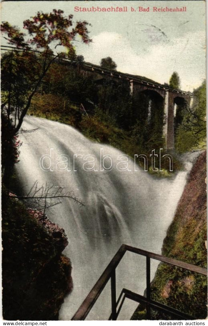 T2 1908 Bad Reichenhall, Staubbachfall / Waterfall - Unclassified