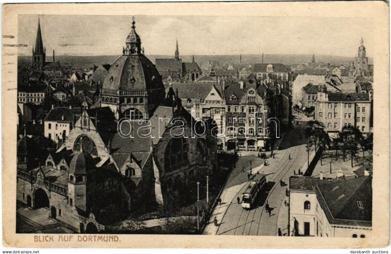 T2/T3 1916 Dortmund, Synagogue, Tram - Unclassified