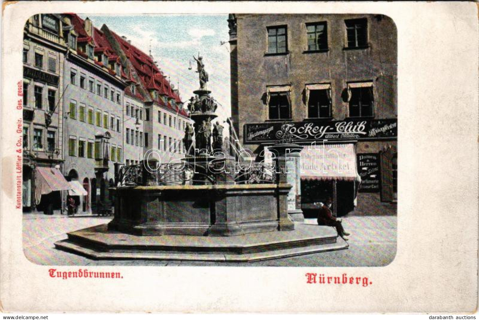 ** T2/T3 Nürnberg, Nuremberg; Tugendbrunnen / Fountain, Jockey-Club (EK) - Non Classés