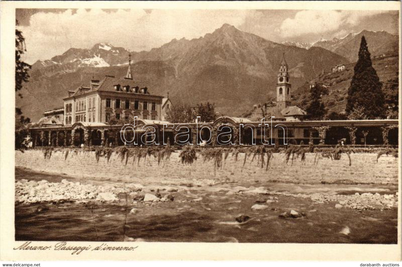 * T2/T3 1919 Merano, Meran (Südtirol); Passeggi D'Inverno (glue Marks) - Ohne Zuordnung