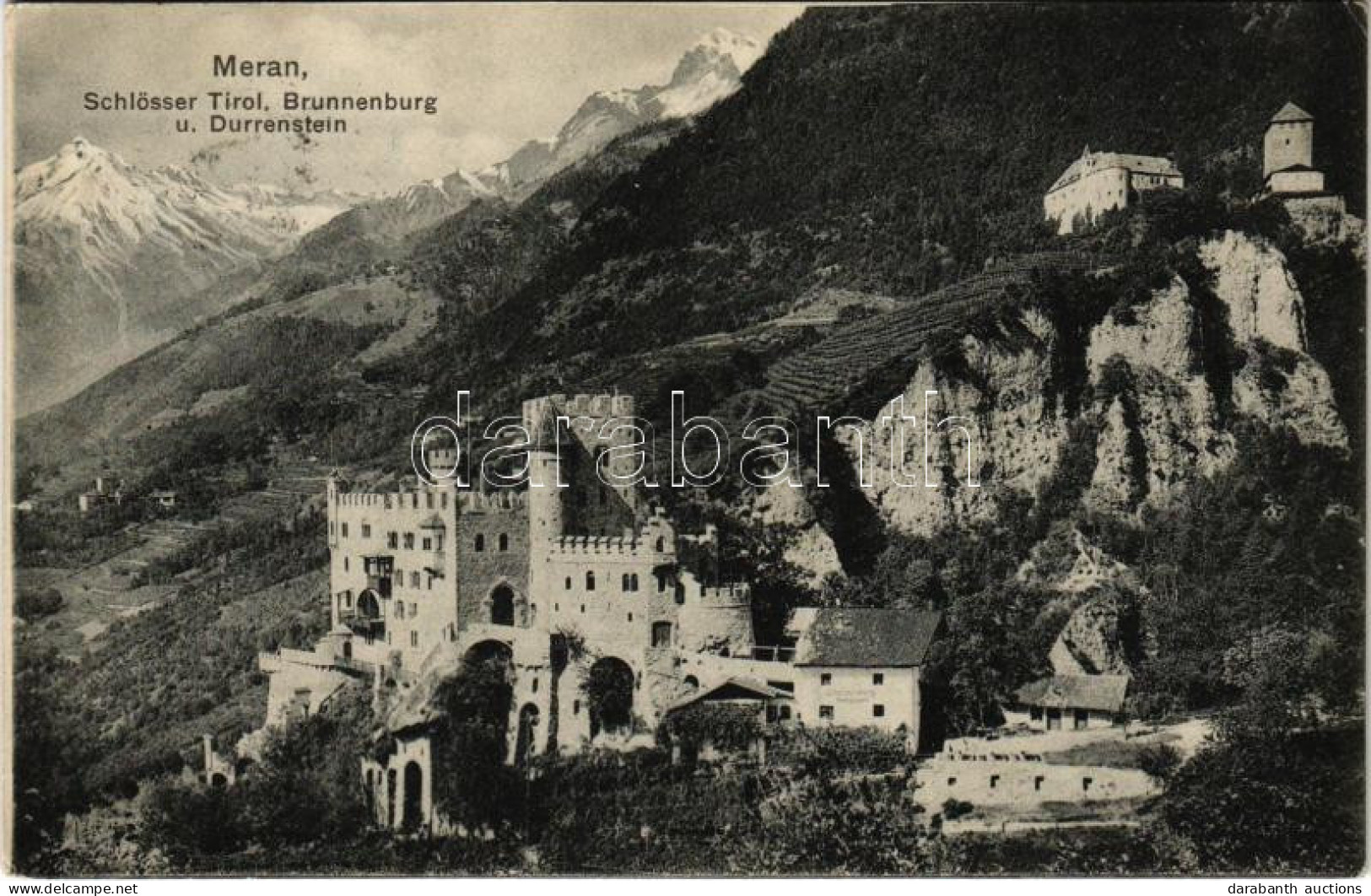 T2/T3 1909 Merano, Meran (Südtirol); Schlösser Tirol, Brunnenburg U. Durrenstein / Castles (EK) - Ohne Zuordnung