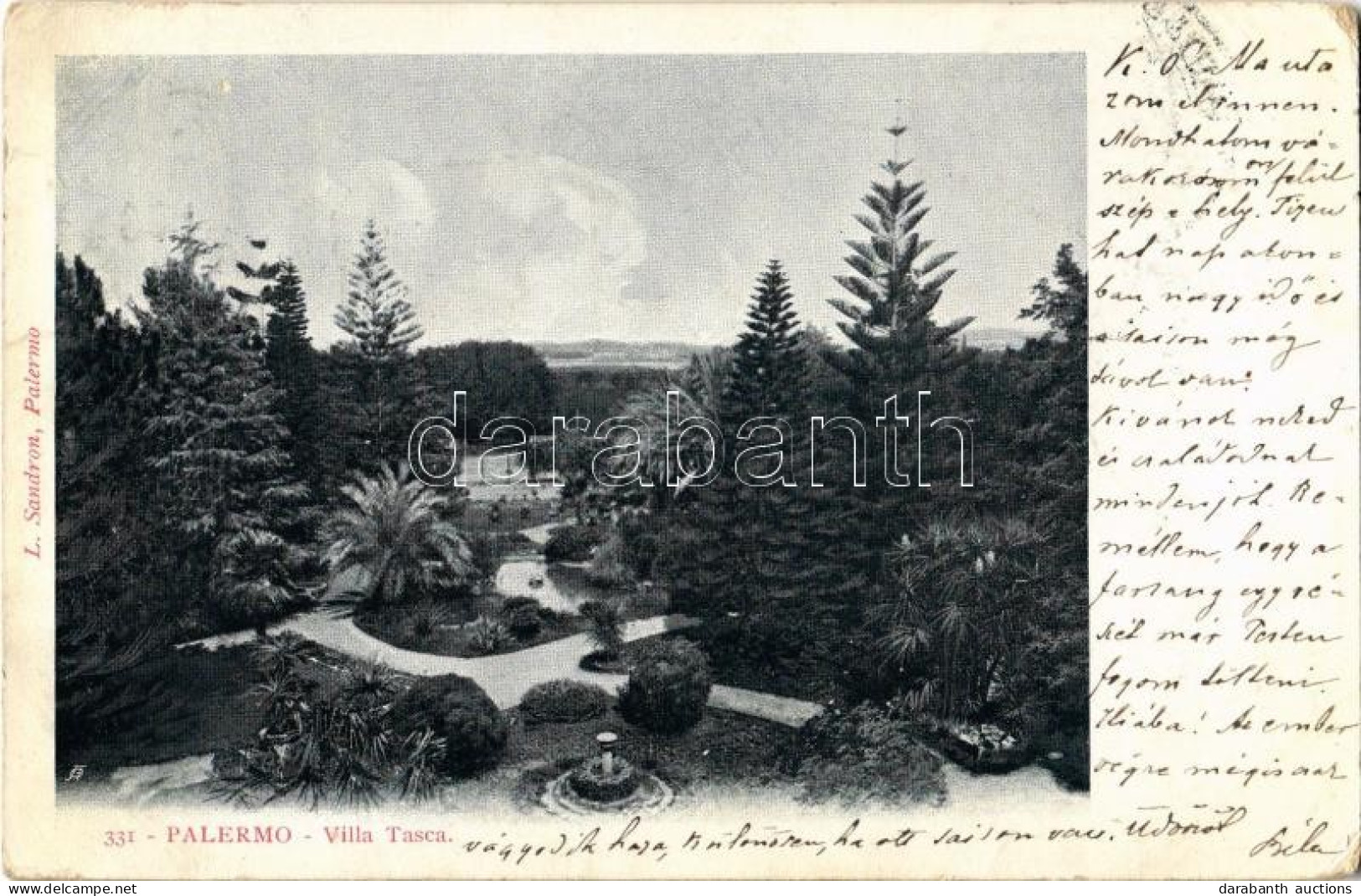 T3 1903 Palermo, Villa Tasca / Garden (EK) - Ohne Zuordnung