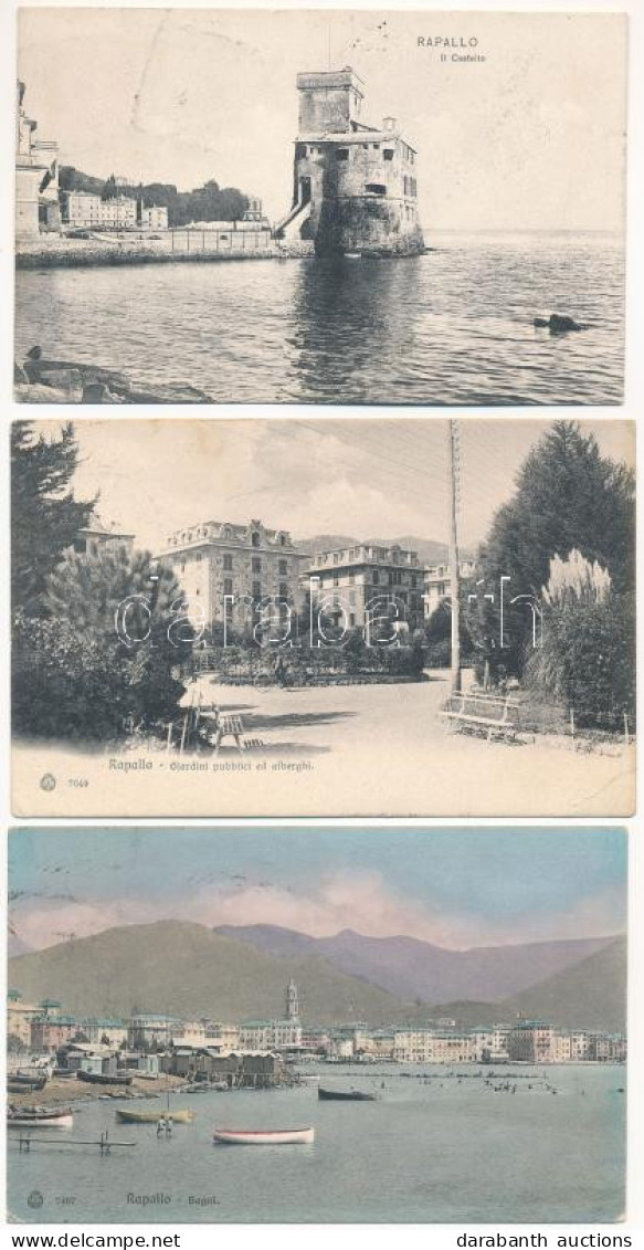 Rapallo - 3 Pre-1945 Postcards - Ohne Zuordnung